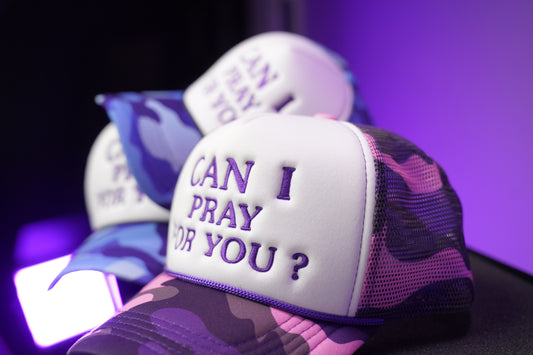 Can I Pray For You? Pink Camouflage Hat